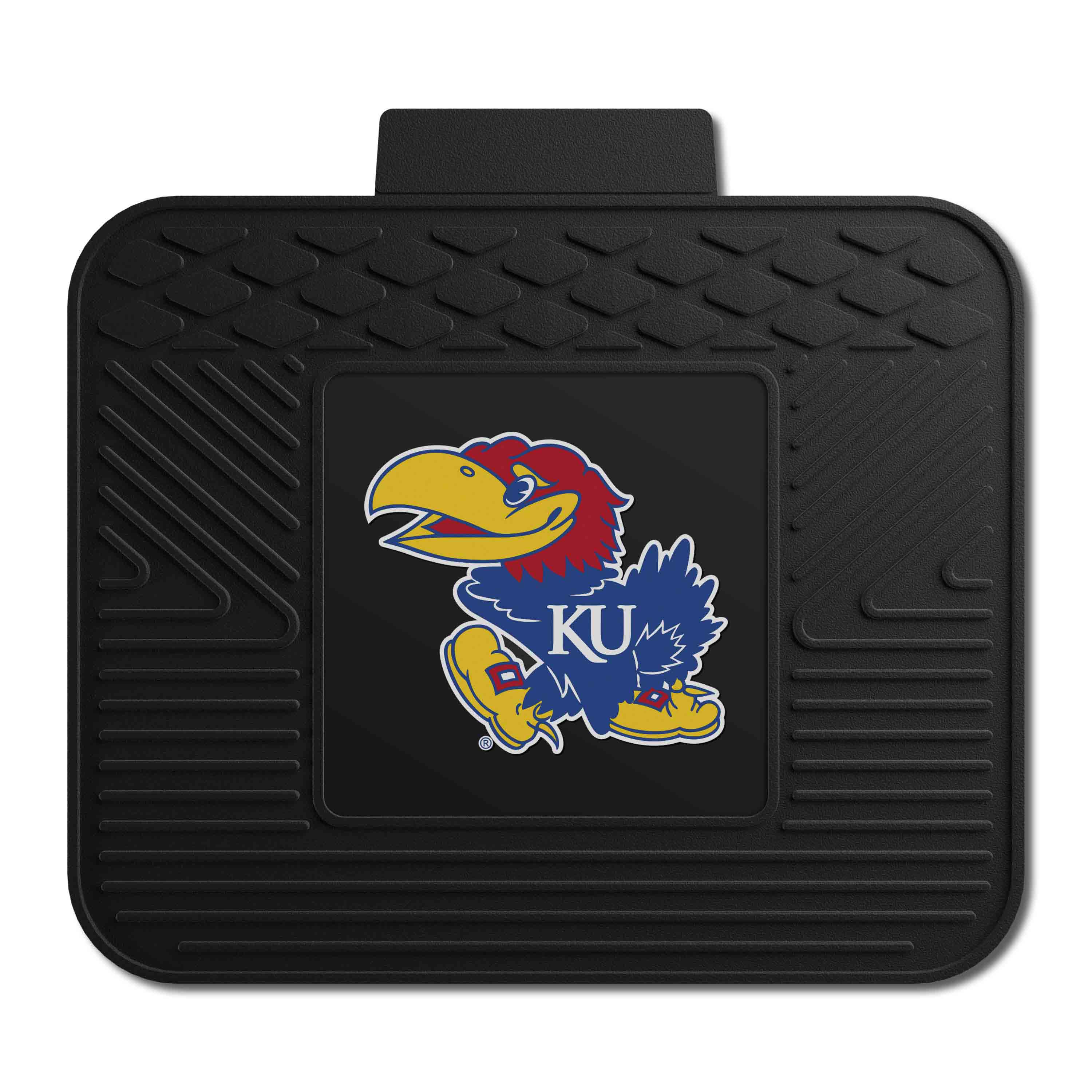 Kansas Jayhawks Back Seat Car Utility Mat - 14in. x 17in.