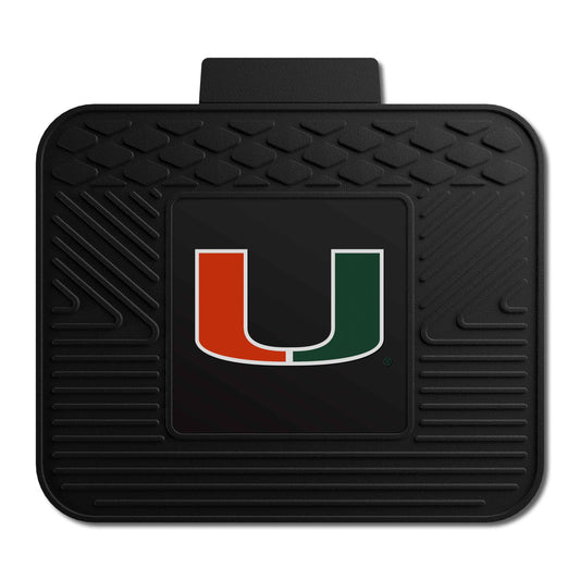 Miami Hurricanes Back Seat Car Utility Mat - 14in. x 17in. - Miami