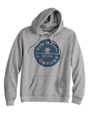 Tin Haul Mens Tin Haul Pullover Hoodie Circle Scredn Print Triblend Heather Grey