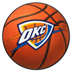 Oklahoma City Thunder Basketball Rug - 27in. Diameter - Oklahoma City Thunder