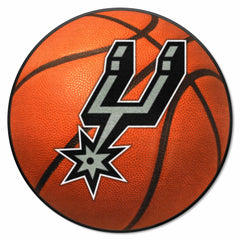 San Antonio Spurs Basketball Rug - 27in. Diameter