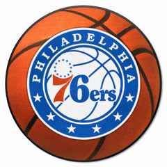 Philadelphia 76ers Basketball Rug - 27in. Diameter