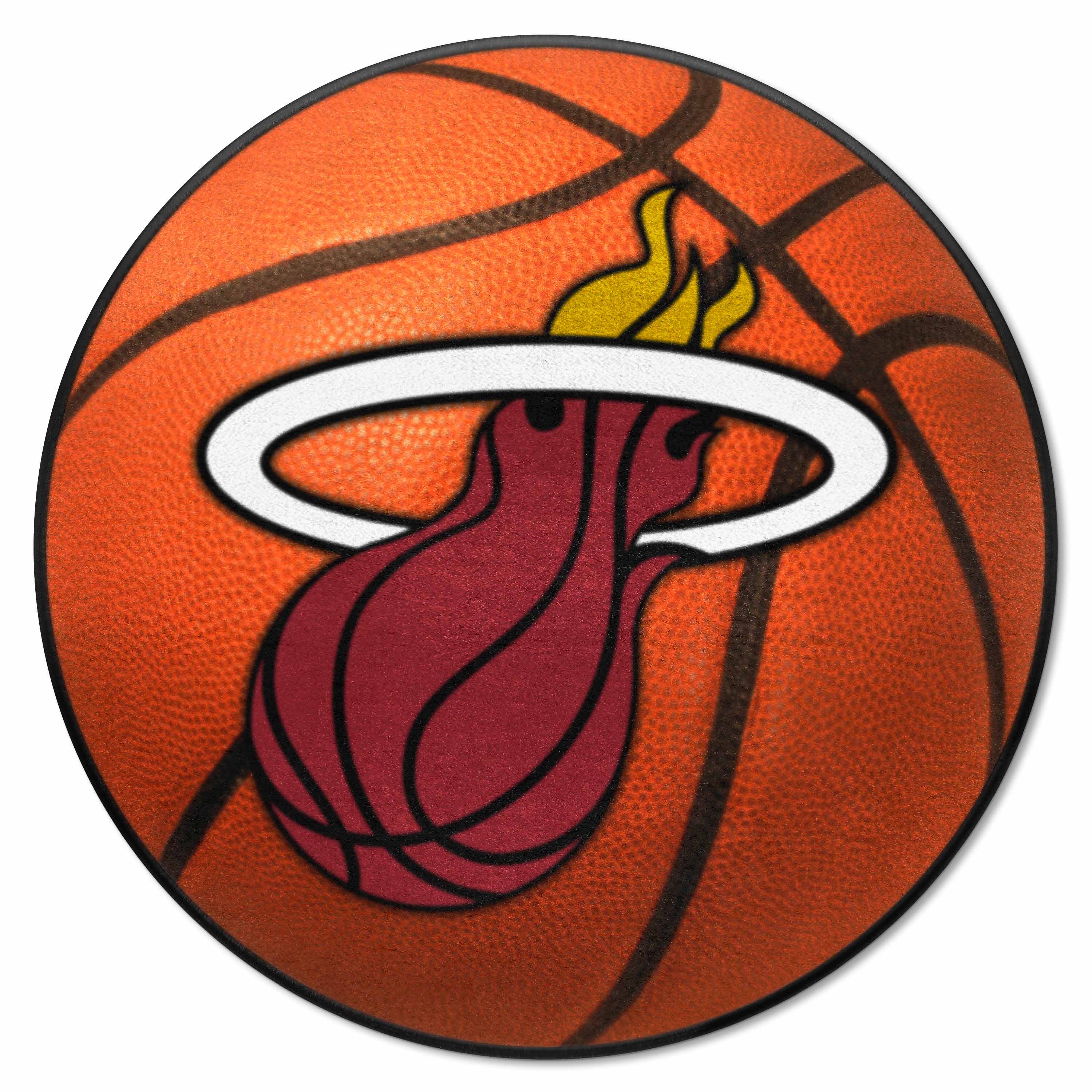 Miami Heat Basketball Rug - 27in. Diameter - Miami Heat