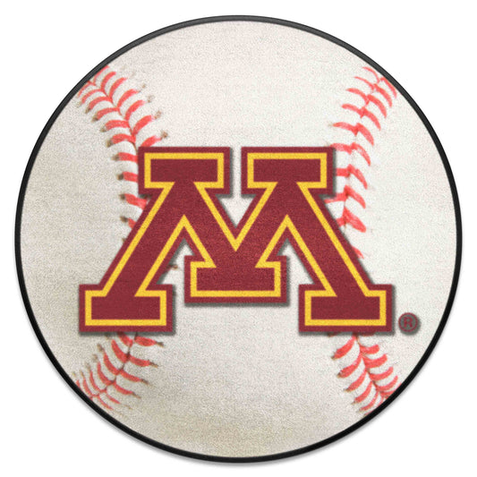 Minnesota Golden Gophers Baseball Rug - 27in. Diameter