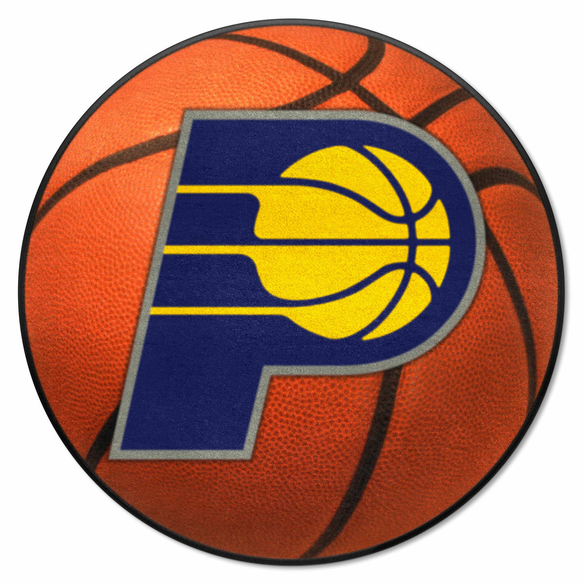 Indiana Pacers Basketball Rug - 27in. Diameter - Indiana Pacers