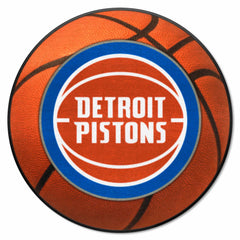 Detroit Pistons Basketball Rug - 27in. Diameter