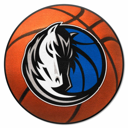 Dallas Mavericks Basketball Rug - 27in. Diameter - Dallas Mavericks