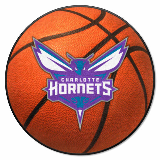 Charlotte Hornets Basketball Rug - 27in. Diameter