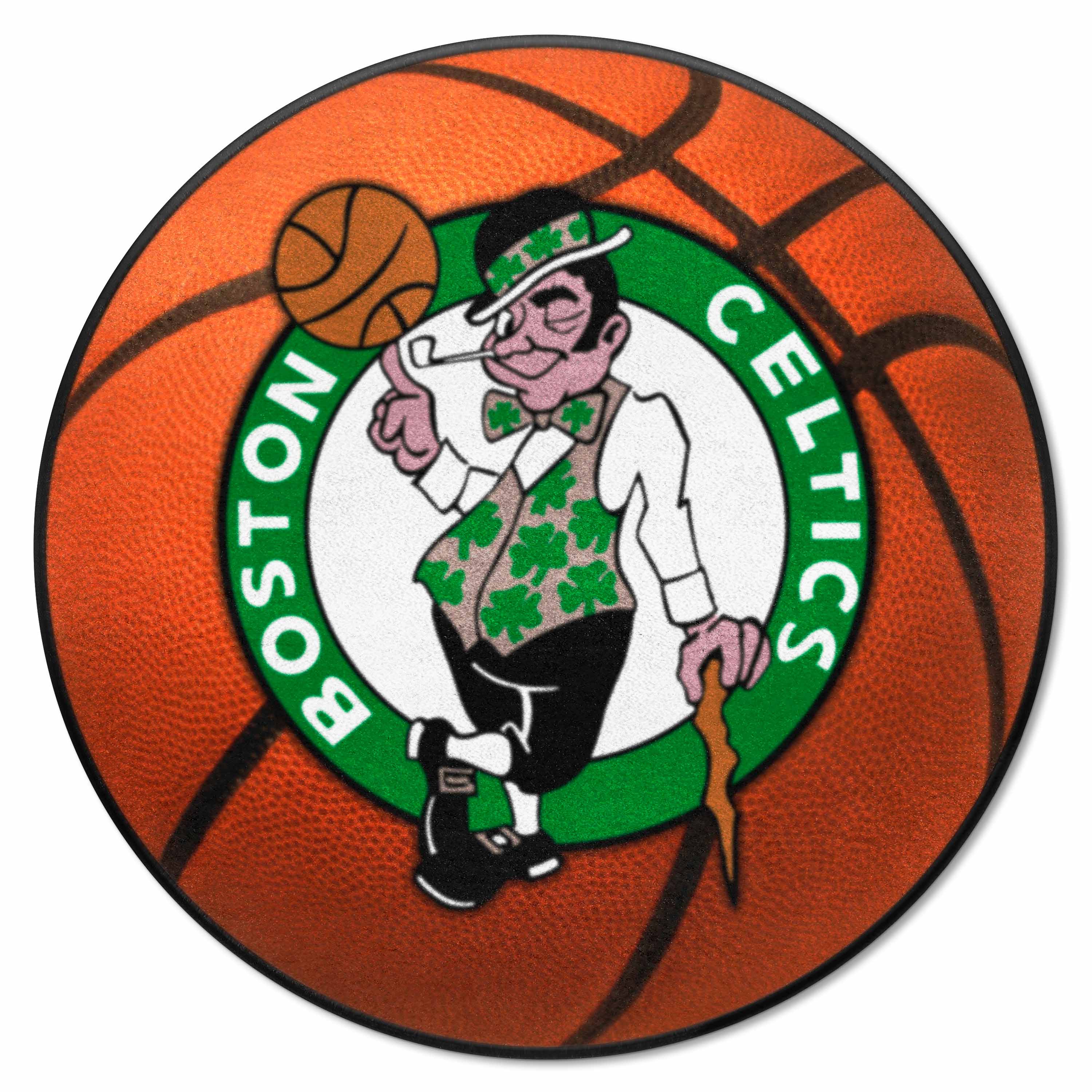 Boston Celtics Basketball Rug - 27in. Diameter - Boston Celtics