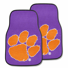 Clemson Tigers Front Carpet Car Mat Set - 2 Pieces, Purple - Clemson