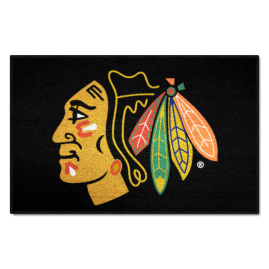 Chicago Blackhawks Starter Mat Accent Rug - 19in. x 30in. - Chicago Blackhawks