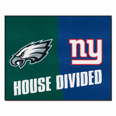 NFL House Divided - Eagles / Giants House Divided Rug - 34 in. x 42.5 in. - NFL House Divided - Eagles / Giants