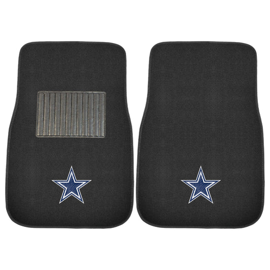 Dallas Cowboys Embroidered Car Mat Set - 2 Pieces - Dallas Cowboys