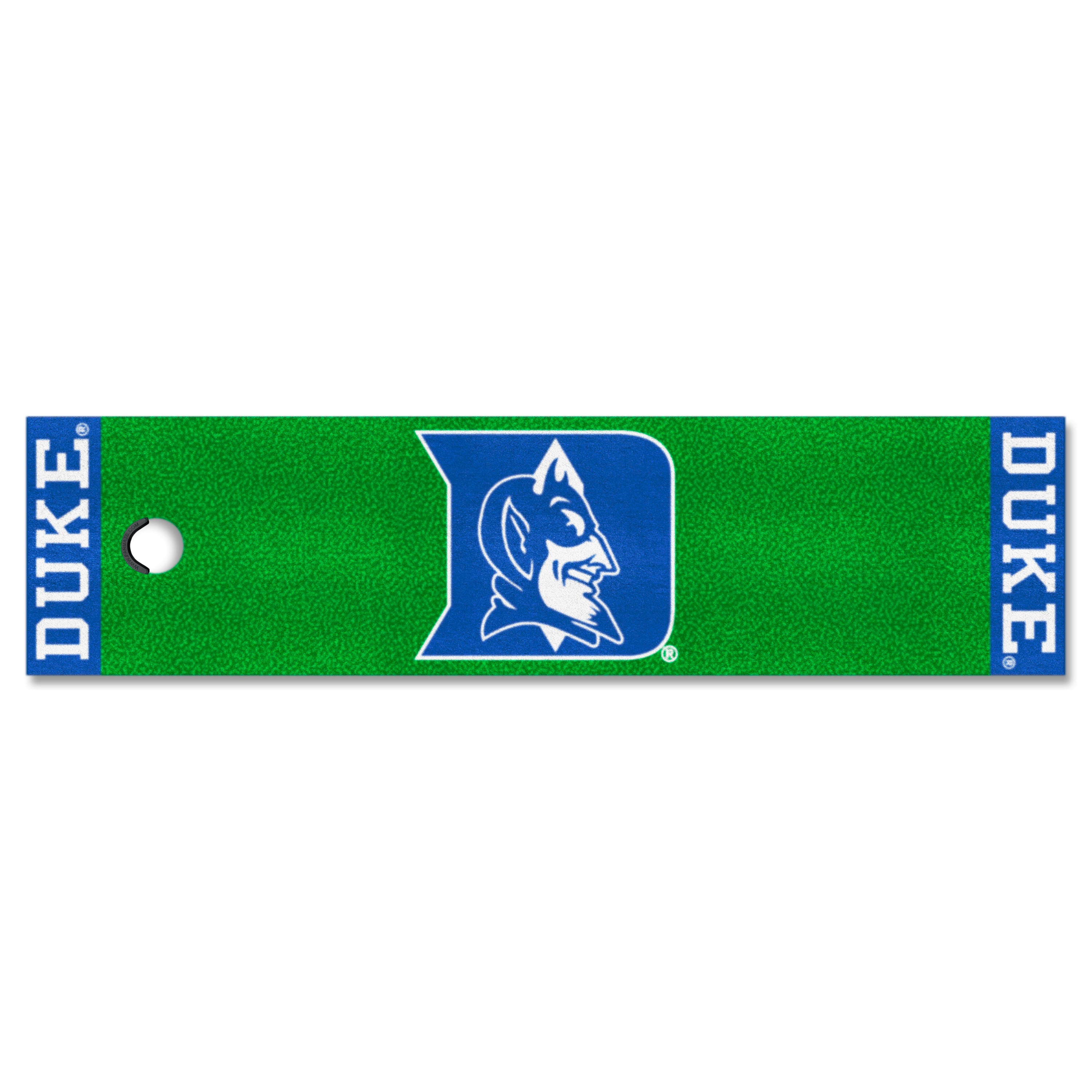 Duke Blue Devils Putting Green Mat - 1.5ft. x 6ft., Devil Logo