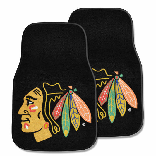 Chicago Blackhawks Front Carpet Car Mat Set - 2 Pieces