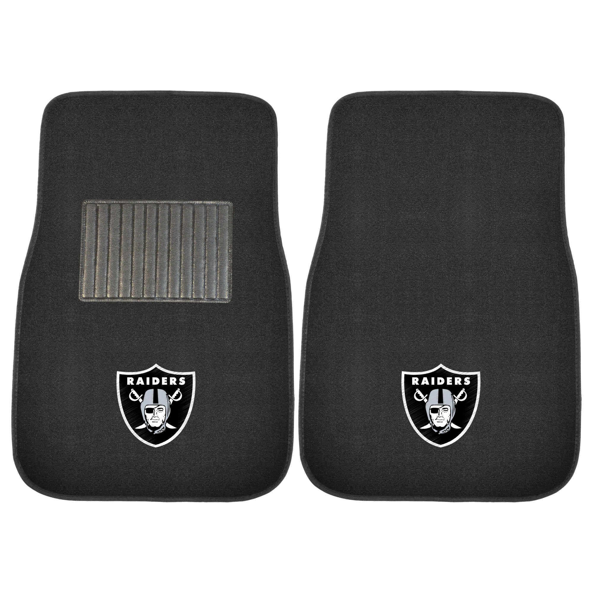 Las Vegas Raiders Embroidered Car Mat Set - 2 Pieces