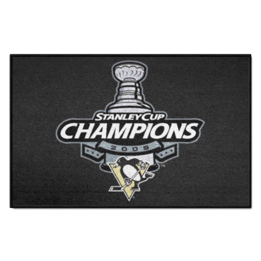 Pittsburgh Penguins Starter Mat Accent Rug - 19in. x 30in., 2009 NHL Stanley Cup Champions