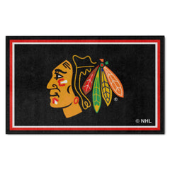 Chicago Blackhawks 4ft. x 6ft. Plush Area Rug - Chicago Blackhawks