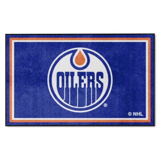 Edmonton Oilers 4ft. x 6ft. Plush Area Rug