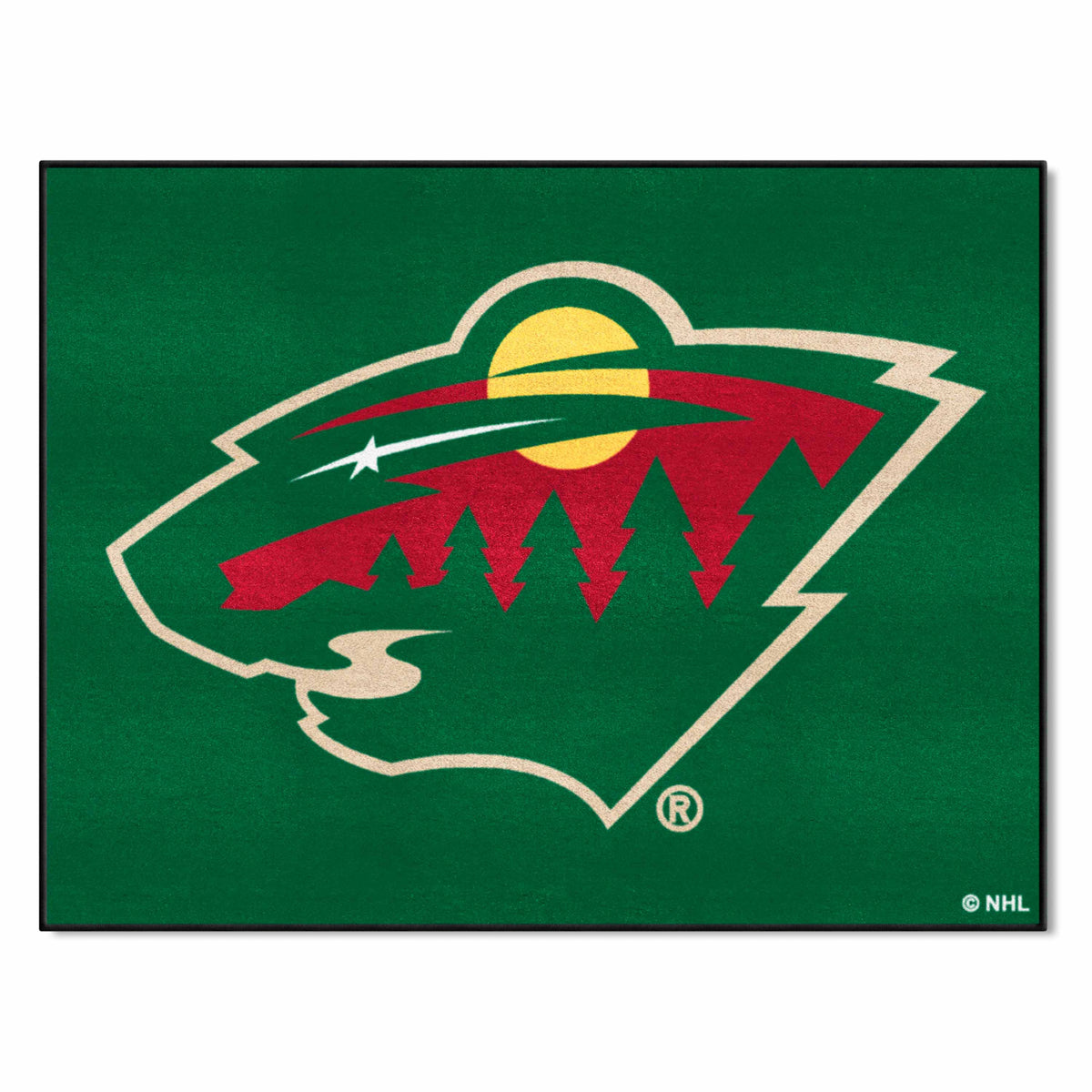 Minnesota Wild All-Star Rug - 34 in. x 42.5 in. - Minnesota Wild