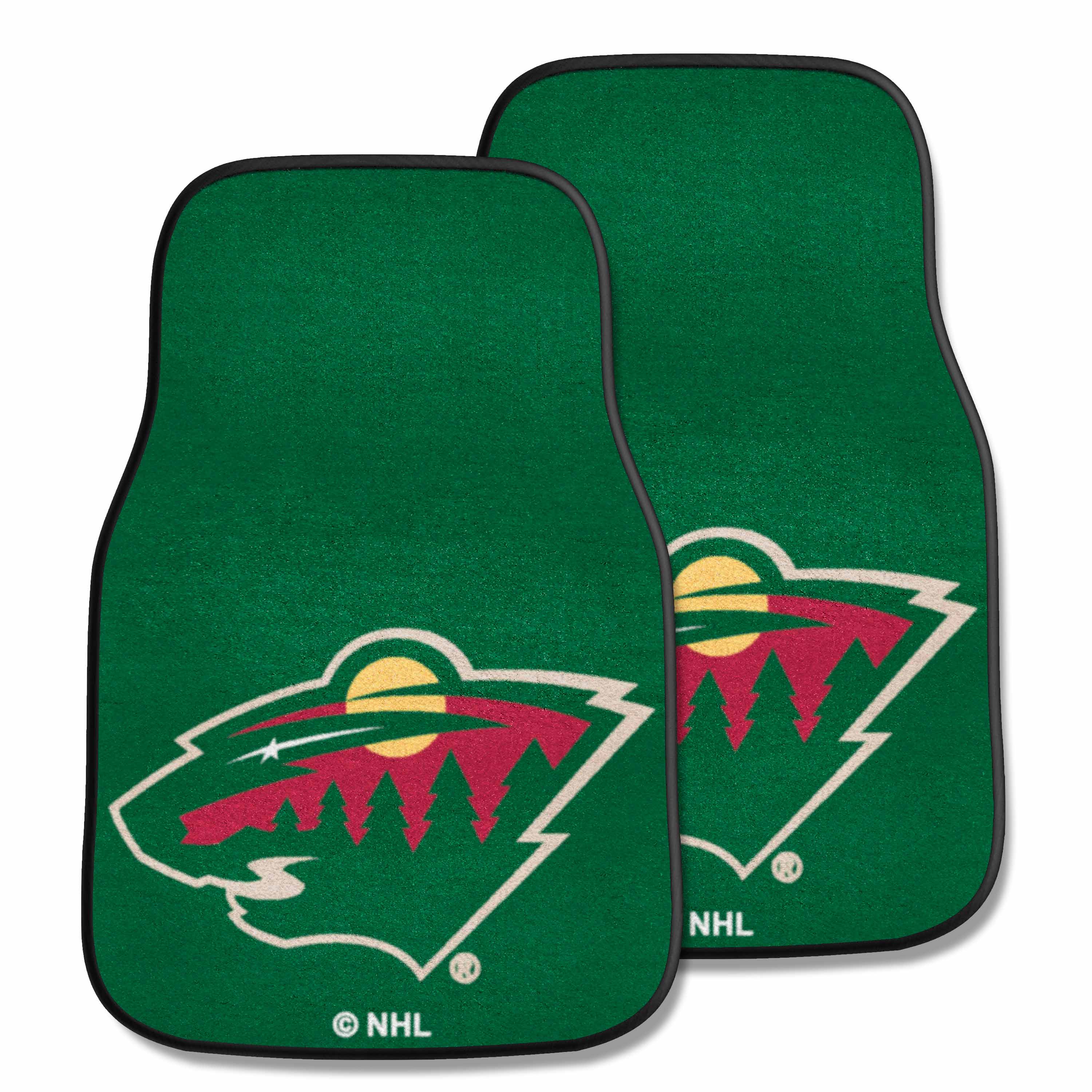 Minnesota Wild Front Carpet Car Mat Set - 2 Pieces