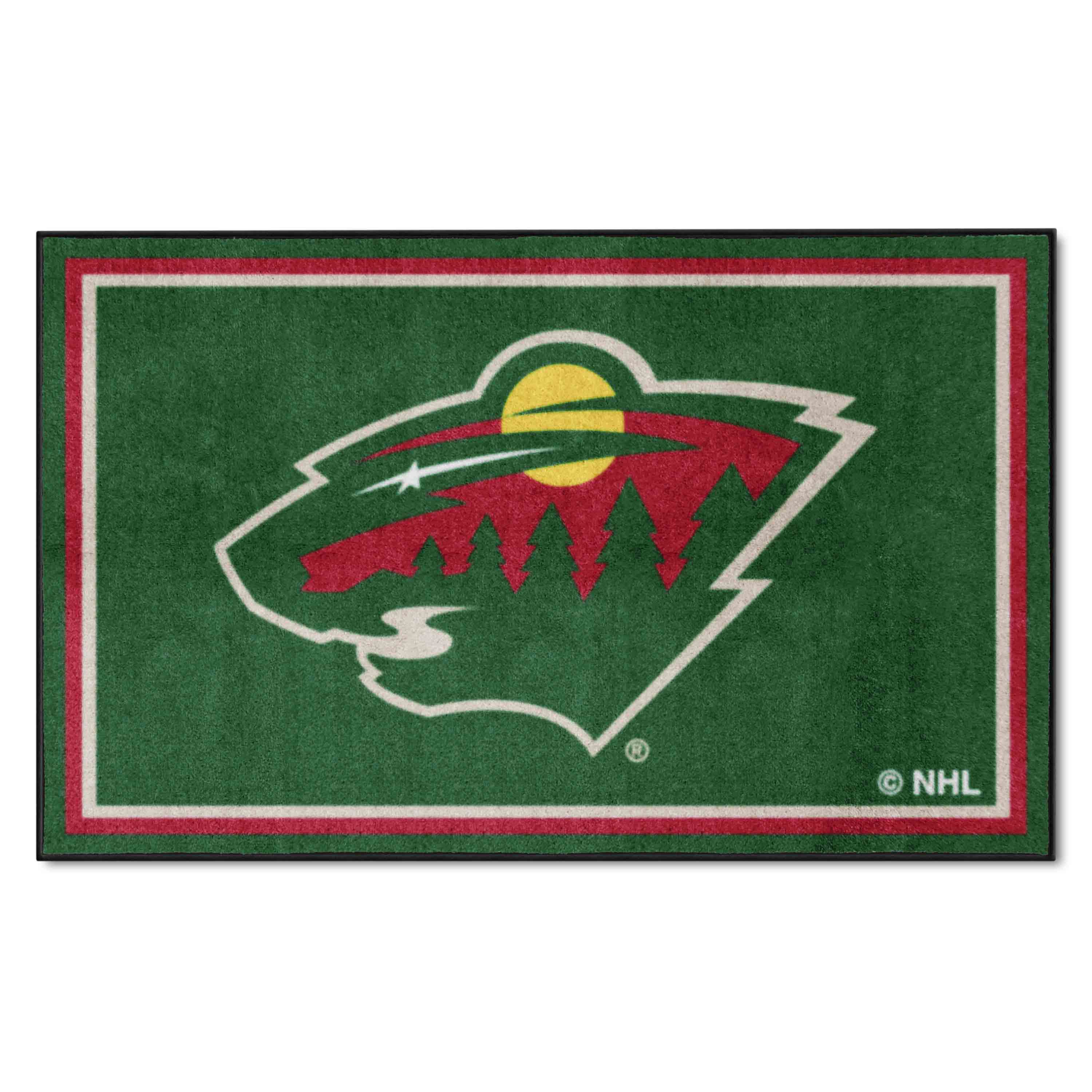 Minnesota Wild 4ft. x 6ft. Plush Area Rug - Minnesota Wild