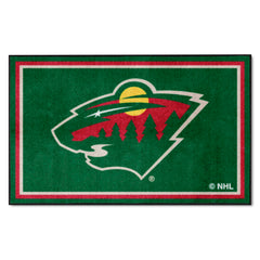 Minnesota Wild 4ft. x 6ft. Plush Area Rug - Minnesota Wild