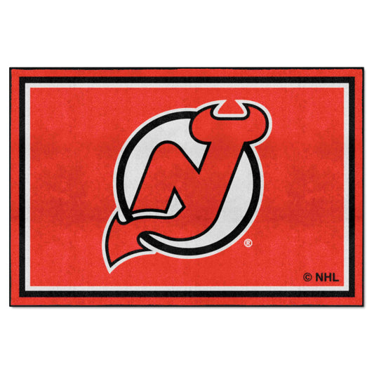 New Jersey Devils 5ft. x 8 ft. Plush Area Rug