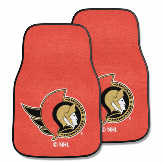 Ottawa Senators Front Carpet Car Mat Set - 2 Pieces