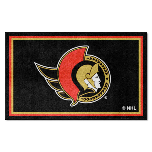 Ottawa Senators 4ft. x 6ft. Plush Area Rug