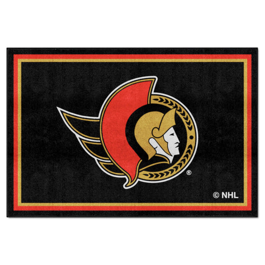 Ottawa Senators 5ft. x 8 ft. Plush Area Rug