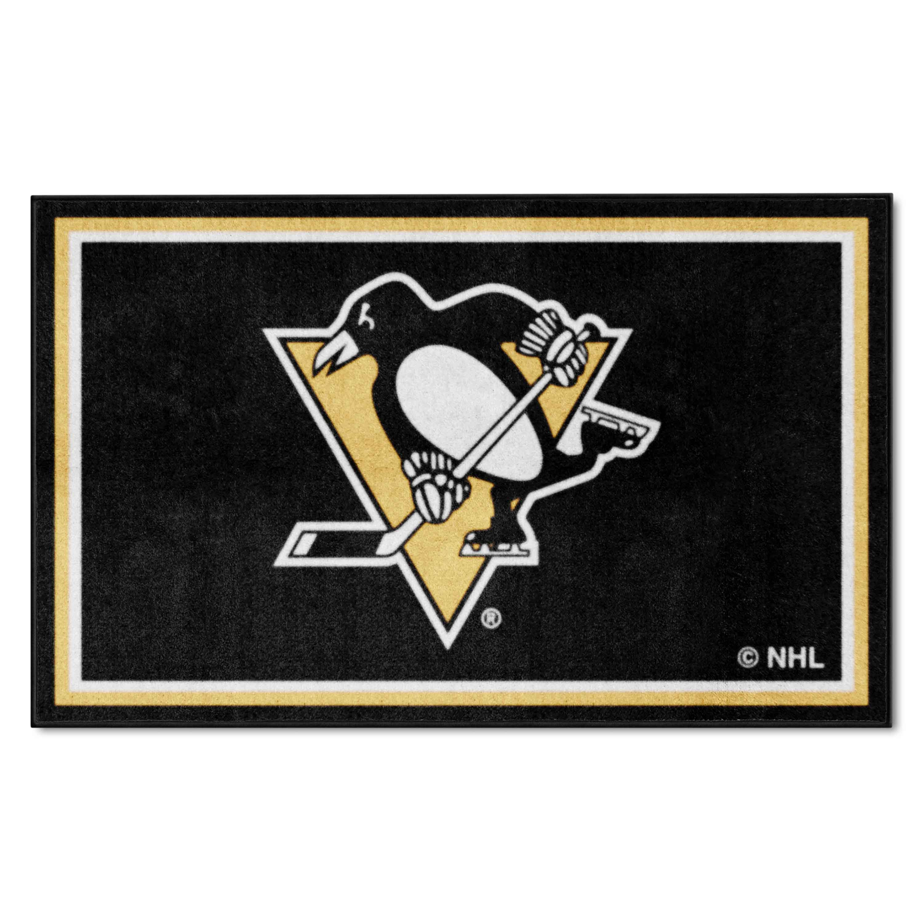 Pittsburgh Penguins 4ft. x 6ft. Plush Area Rug