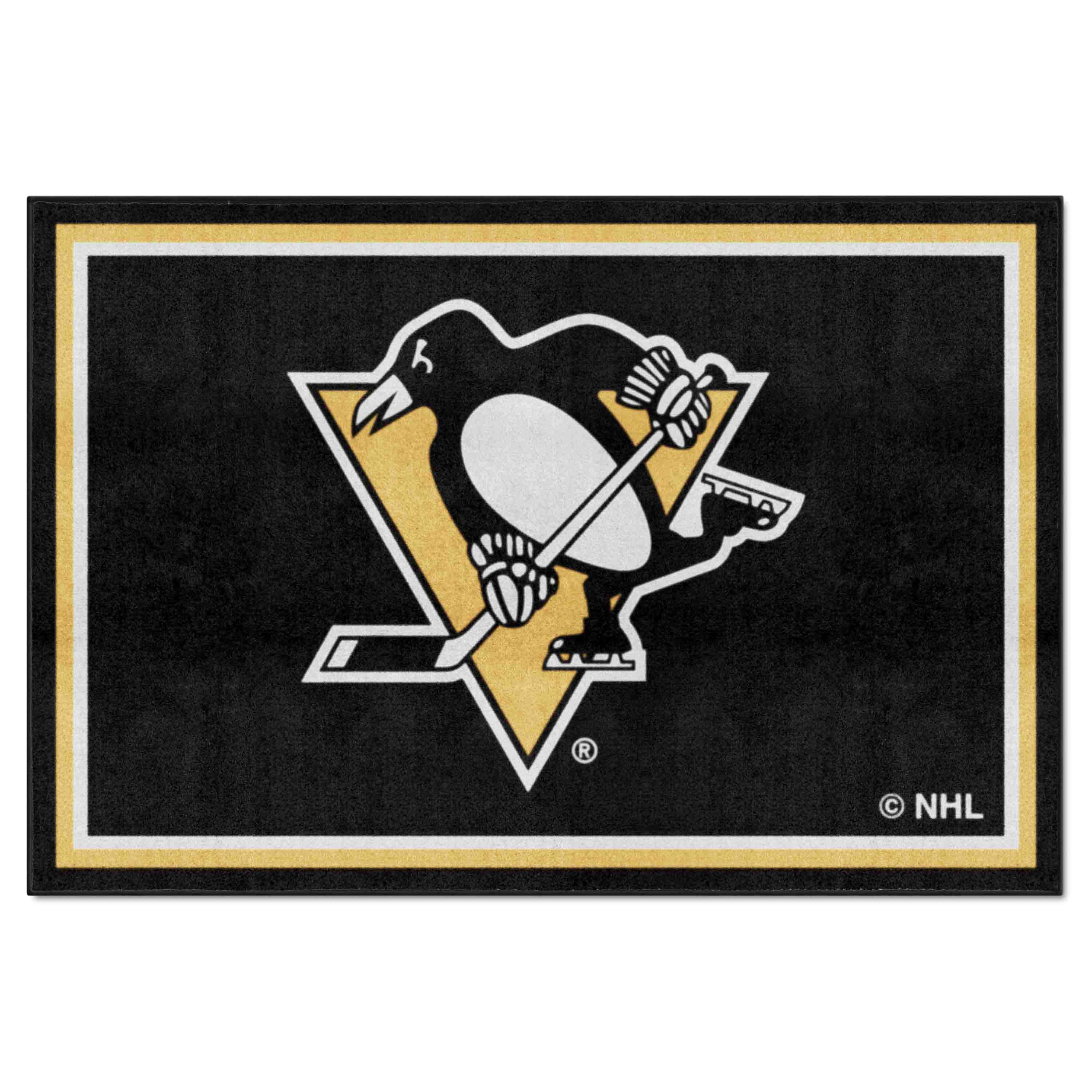 Pittsburgh Penguins 5ft. x 8 ft. Plush Area Rug