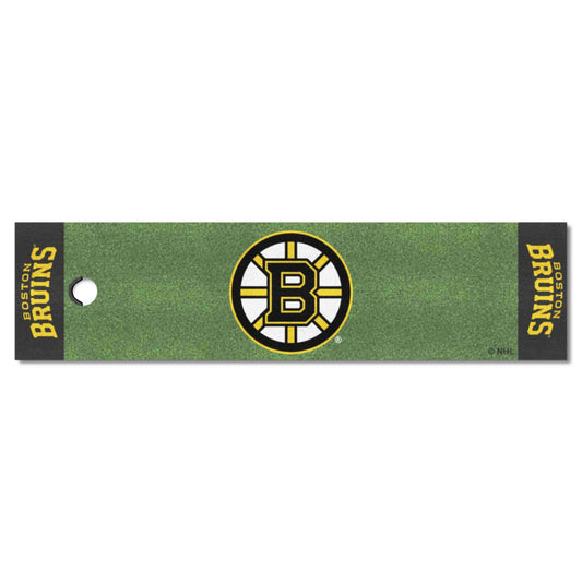 Boston Bruins Putting Green Mat - 1.5ft. x 6ft. - Boston Bruins