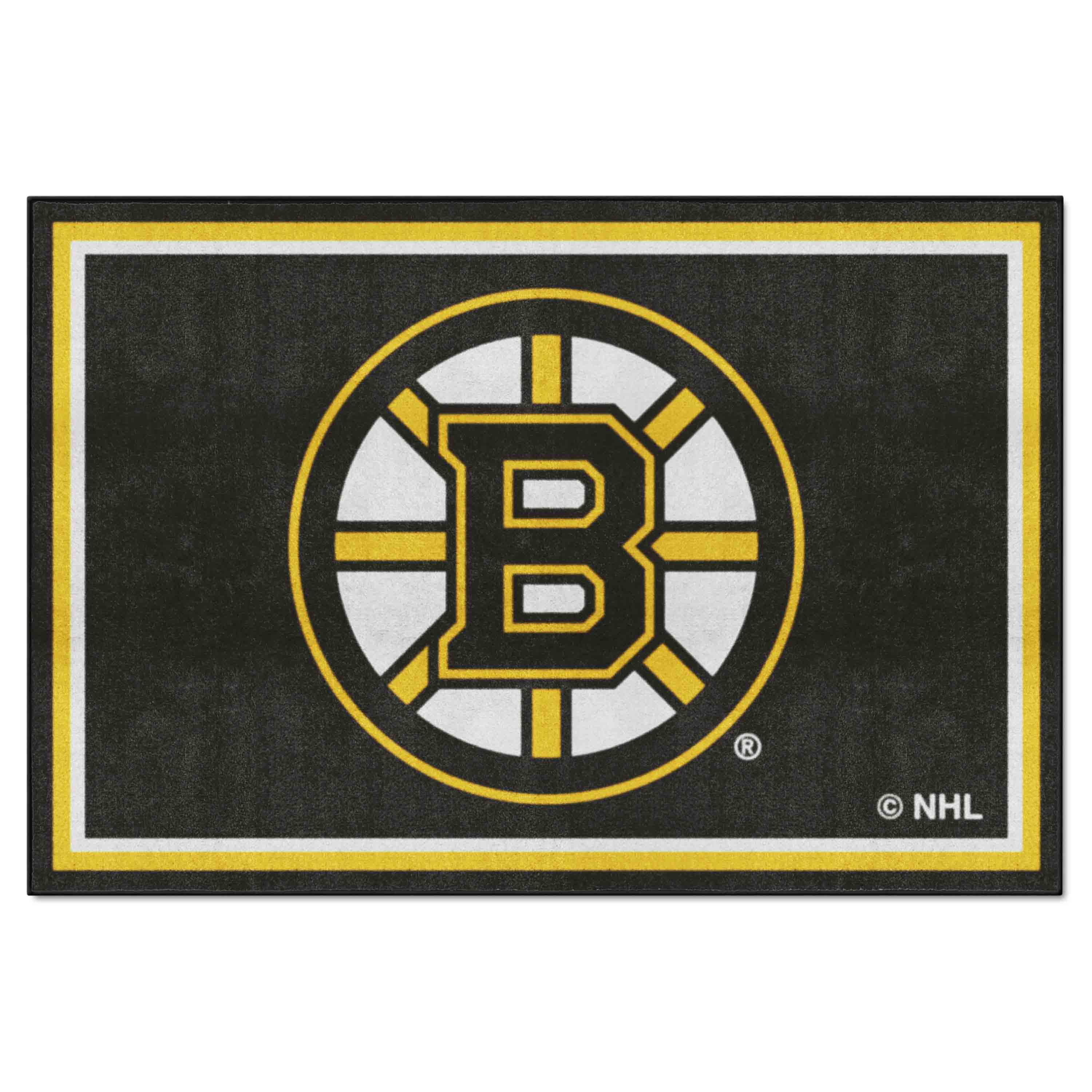 Boston Bruins Bruins 5ft. x 8 ft. Plush Area Rug - Boston Bruins