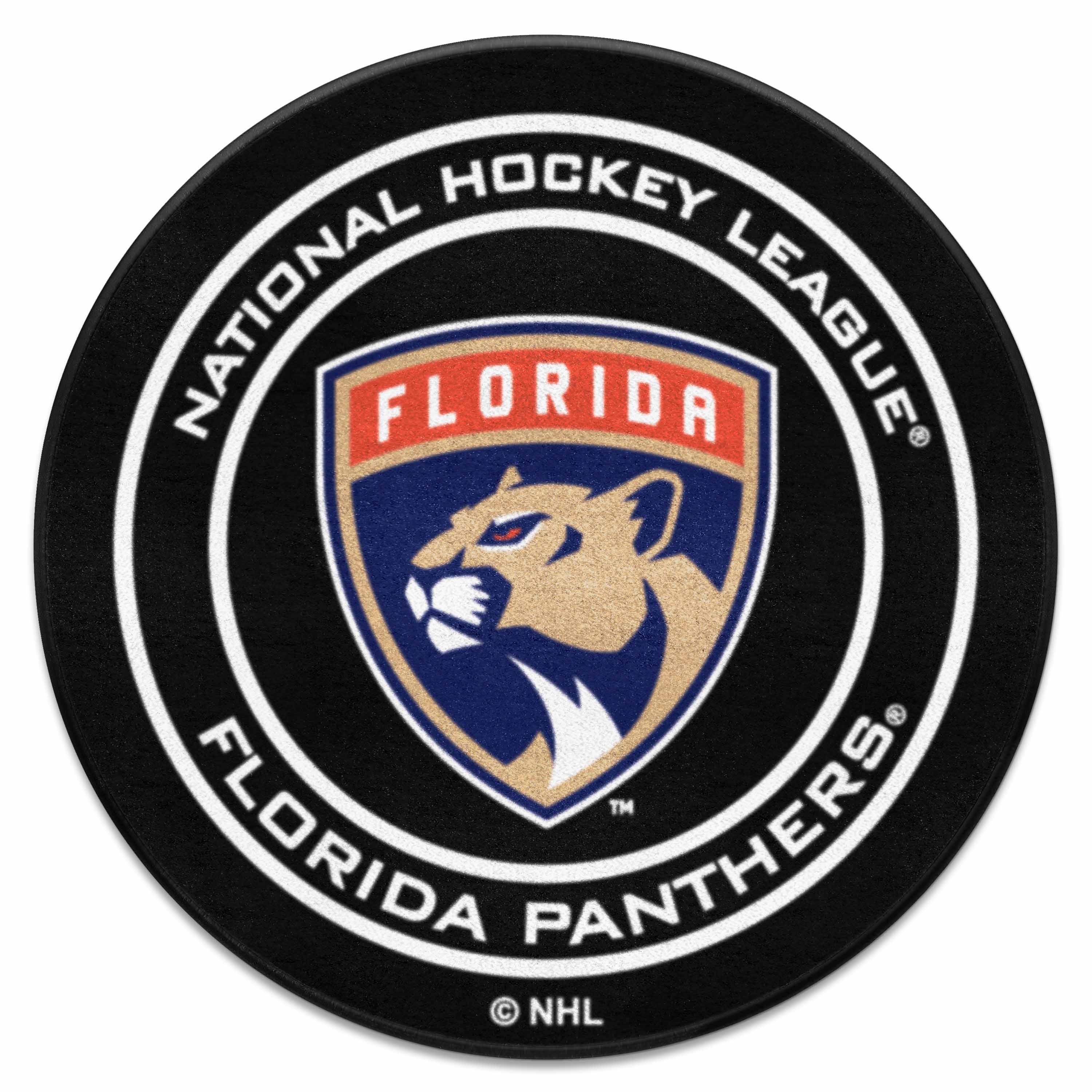 Florida Panthers Hockey Puck Rug - 27in. Diameter