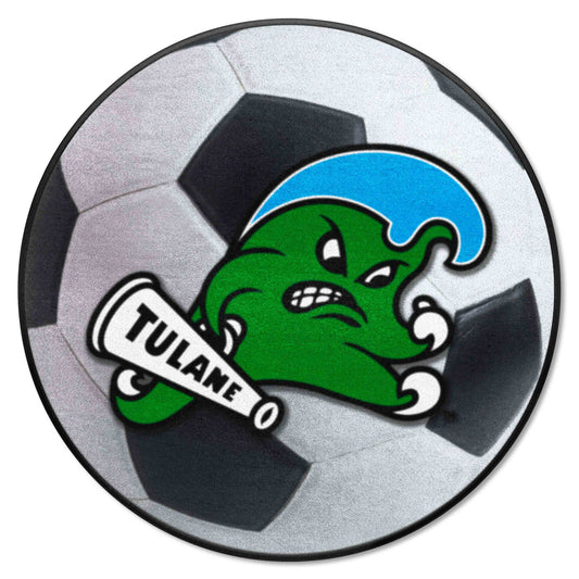 Tulane Green Wave Soccer Ball Rug - 27in. Diameter