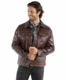 Scully Leather Cognac Leather Jacket 1055