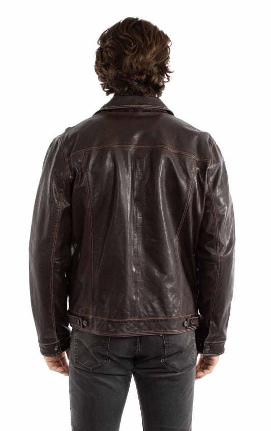 Scully Leather Chocolate Leather Jacket 1055