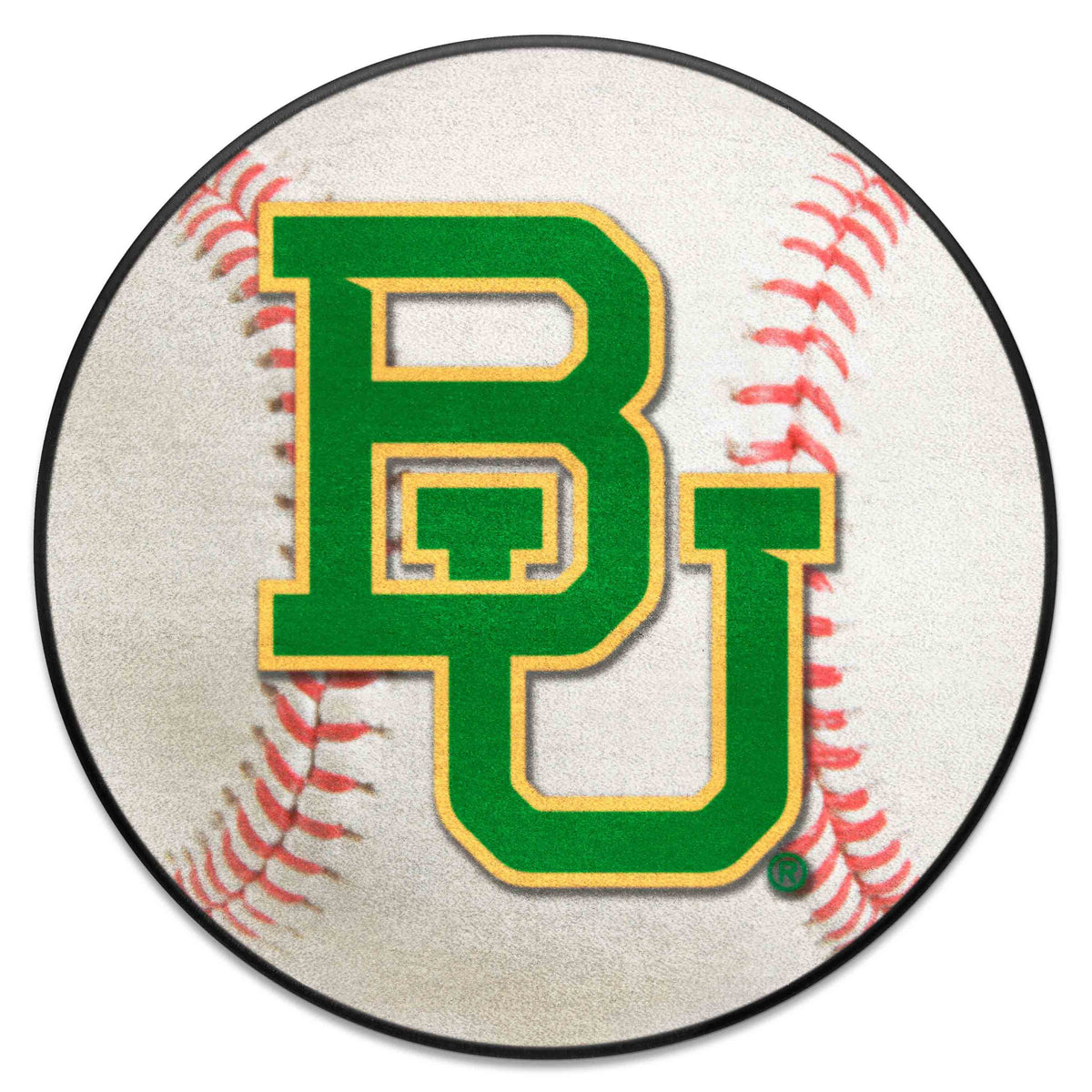 Baylor Bears Baseball Rug - 27in. Diameter - Baylor