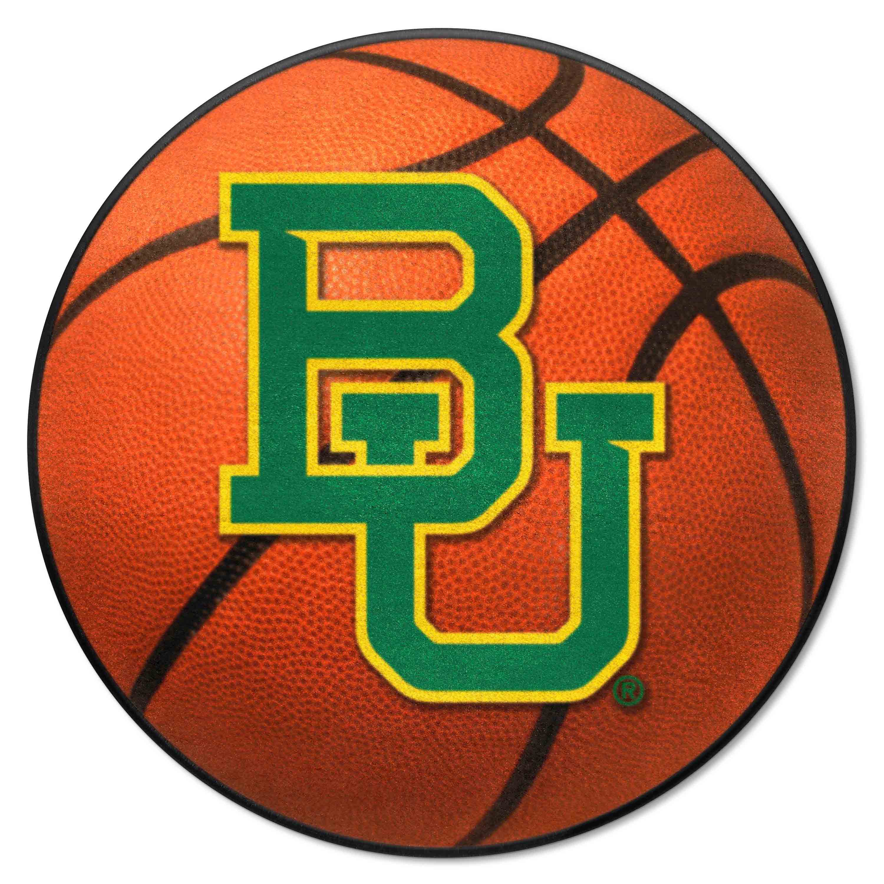 Baylor Bears Basketball Rug - 27in. Diameter