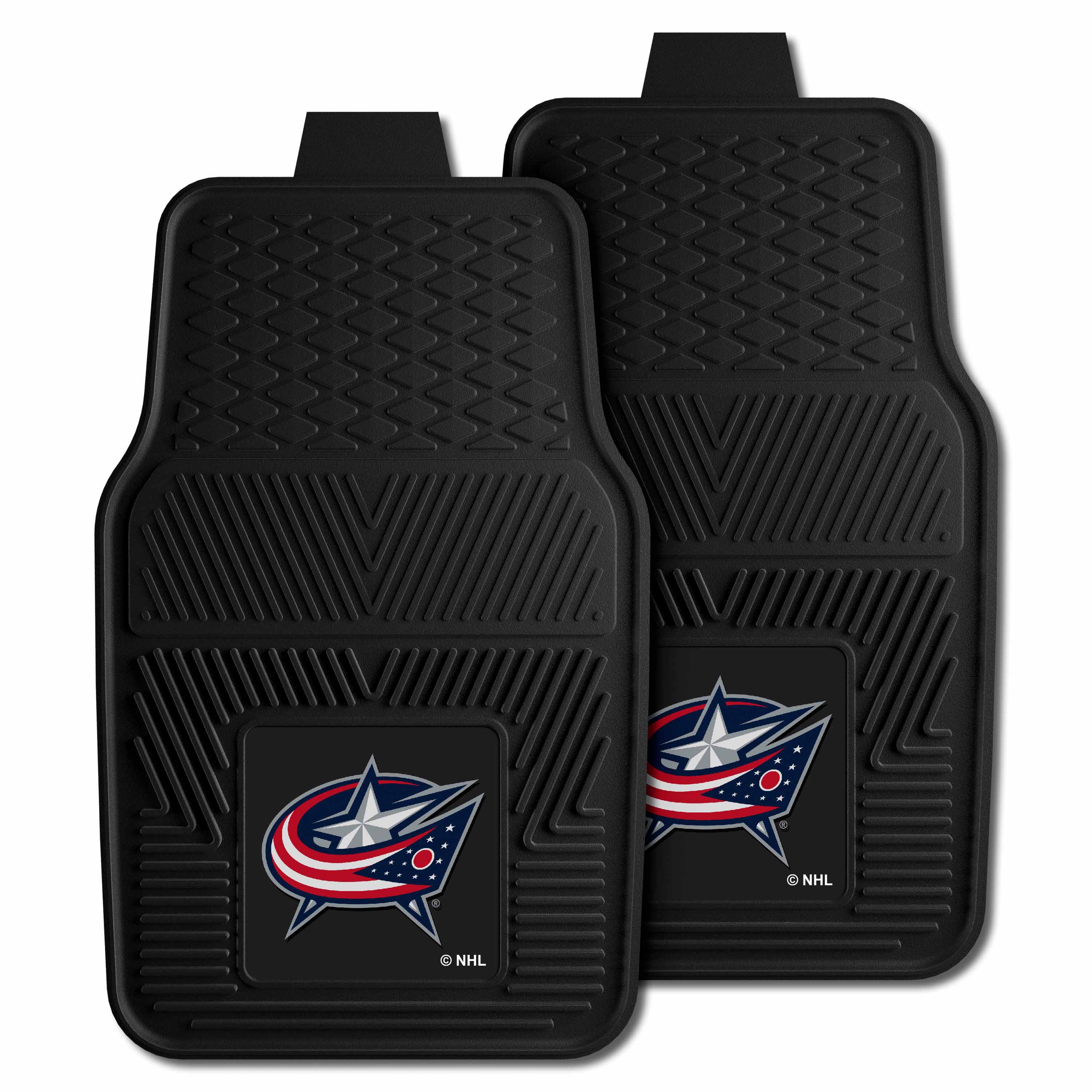 Columbus Blue Jackets Heavy Duty Car Mat Set - 2 Pieces