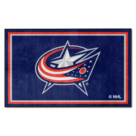 Columbus Blue Jackets 4ft. x 6ft. Plush Area Rug