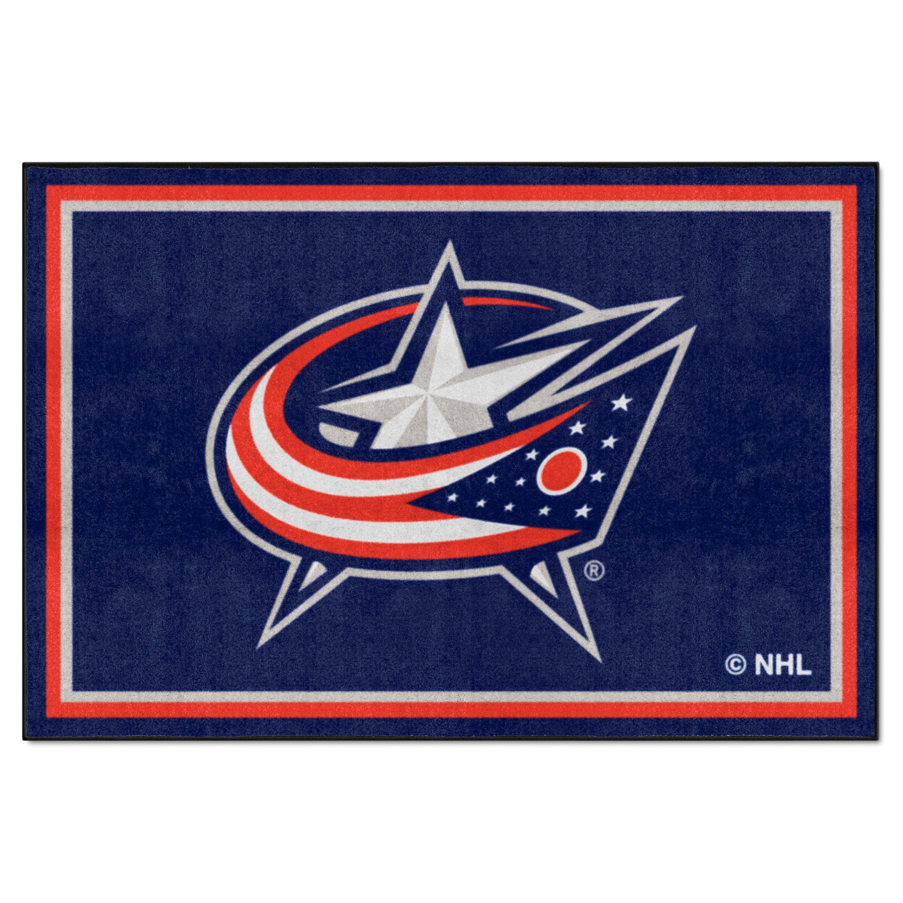 Columbus Blue Jackets 5ft. x 8 ft. Plush Area Rug