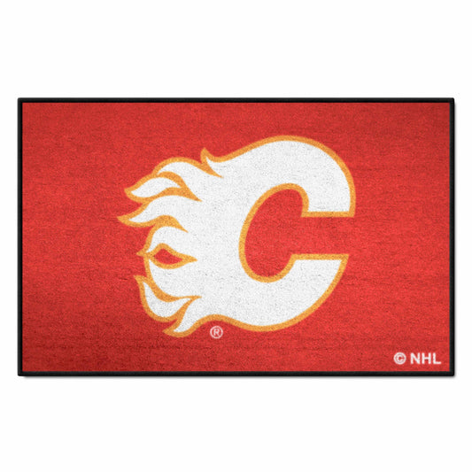 Calgary Flames Starter Mat Accent Rug - 19in. x 30in. - Calgary Flames