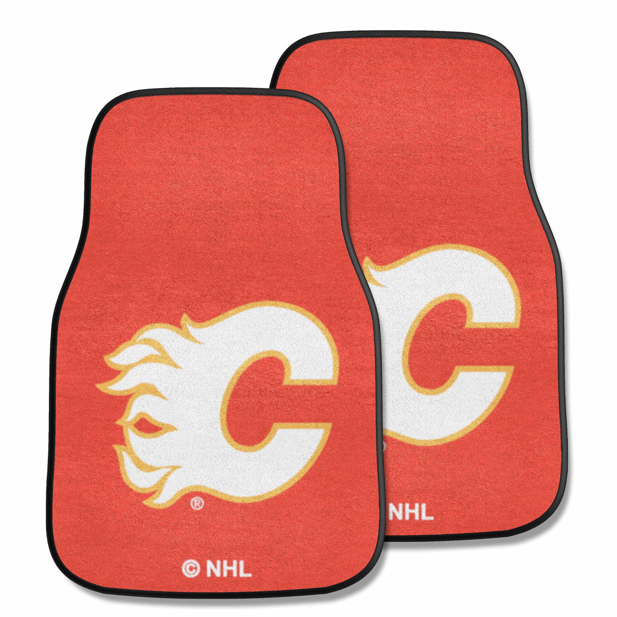 Calgary Flames Front Carpet Car Mat Set - 2 Pieces - Calgary Flames