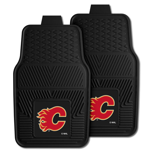 Calgary Flames Heavy Duty Car Mat Set - 2 Pieces - Calgary Flames