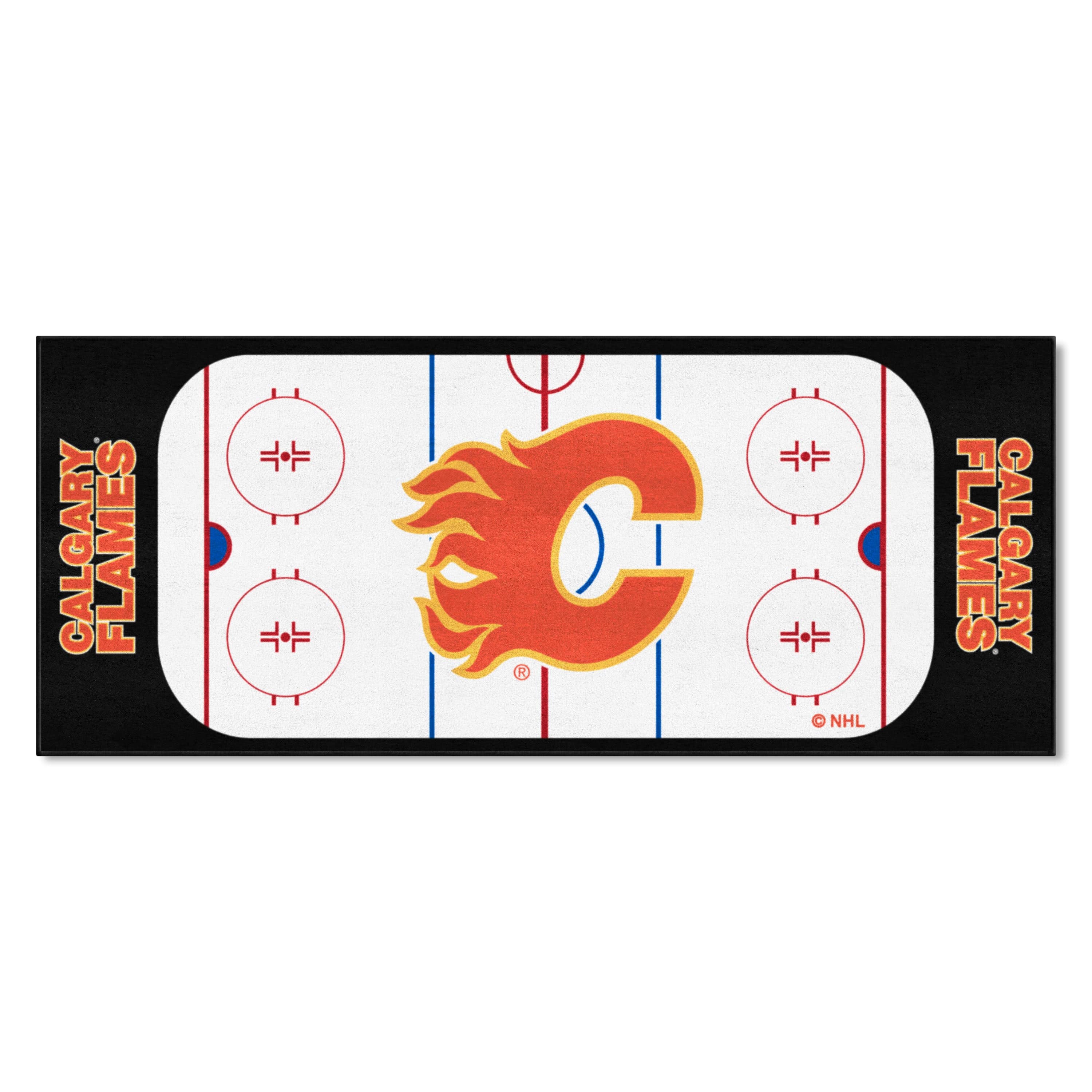 Calgary Flames Rink Runner - 30in. x 72in. - Calgary Flames