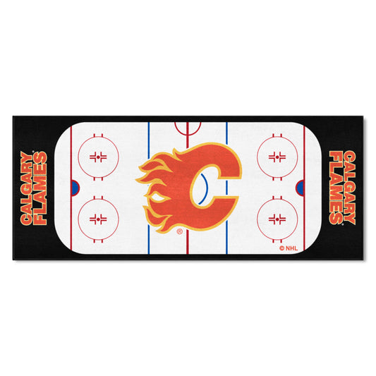 Calgary Flames Rink Runner - 30in. x 72in. - Calgary Flames