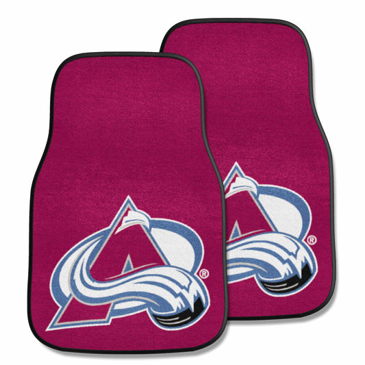 Colorado Avalanche Front Carpet Car Mat Set - 2 Pieces - Colorado Avalanche